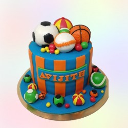 Balls Bunch Sports Cake