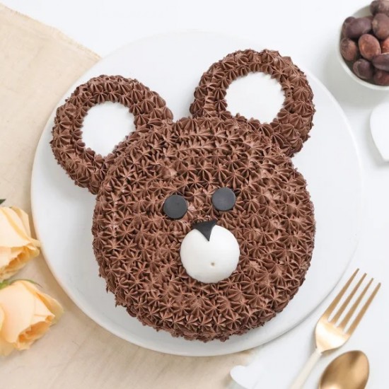 Brown Panda Cake