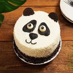 White Panda Cake