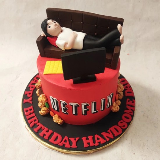 Netflix Theme Cake