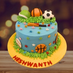 Sports Theme Cake