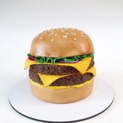 Burger Theme Cake