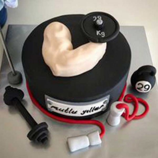 Gym Biceps Cake