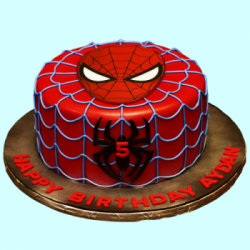 Spiderman Face Cake