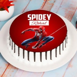 Spiderman Photo Cake