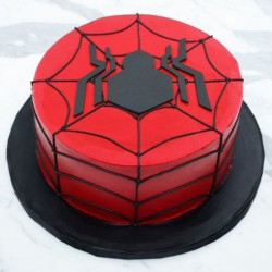 Spiderman Logo Cake