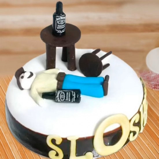 Alcoholic Boy Cake